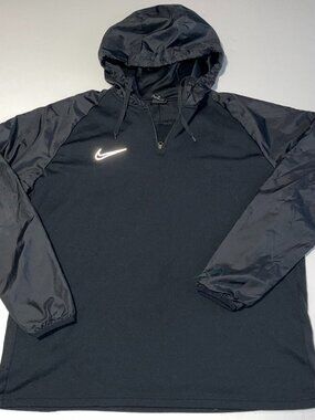 Nike Hoodie Mens XL Black Dry Repel Academy Training 1/4 Zip Pullover BQ7471